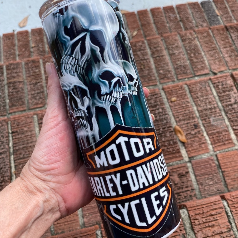 Melting Skull Sublimated Tumbler